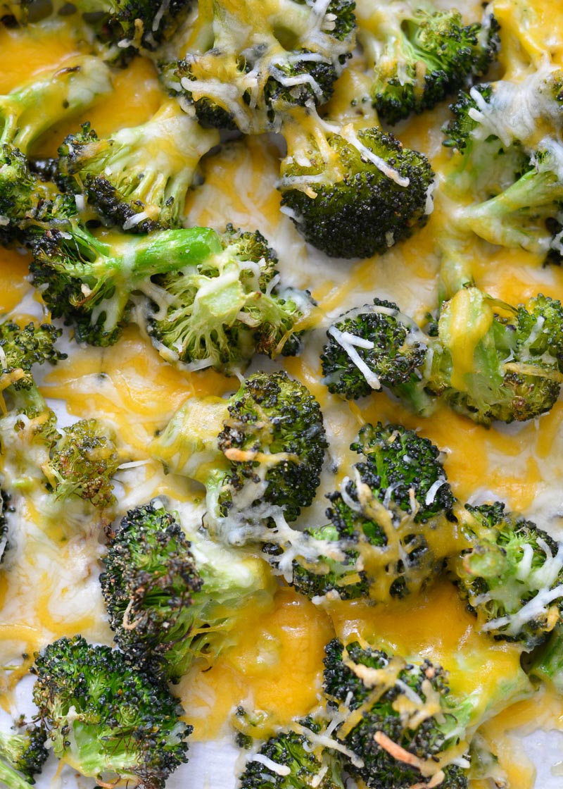 Cheddar Roasted Broccoli (low carb + keto)