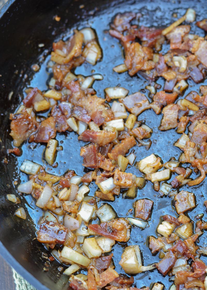 Keto Chicken Skillet with Bacon Cream Sauce