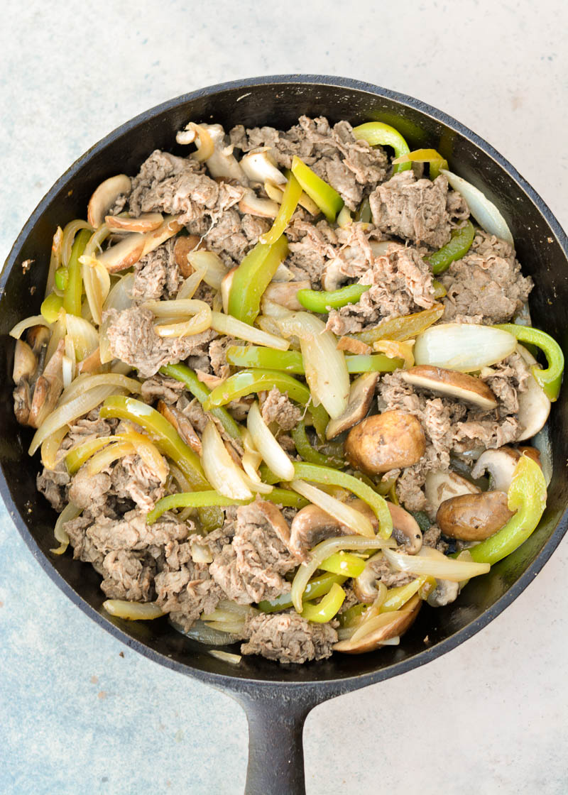 Steak and Cheese Skillet