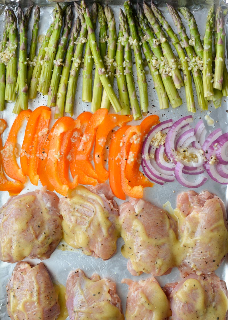 Honey Mustard Chicken Sheet Pan Dinner