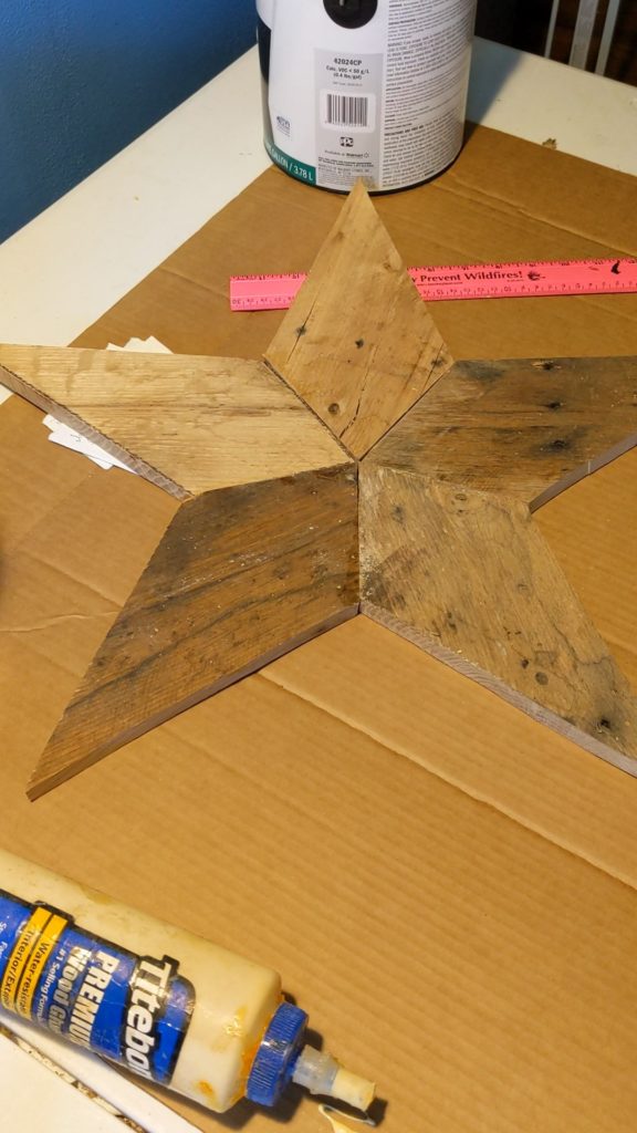 How to build a wooden star